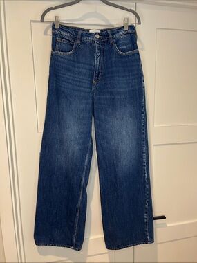 Frame Le High N Tight Wide Leg Jeans in Foxgrove 27 great condition